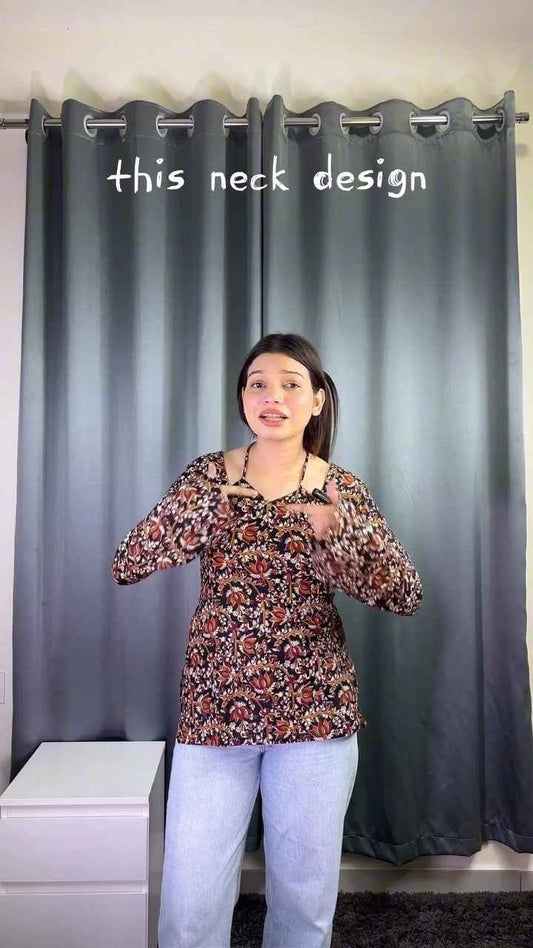 floral printed top or tunic