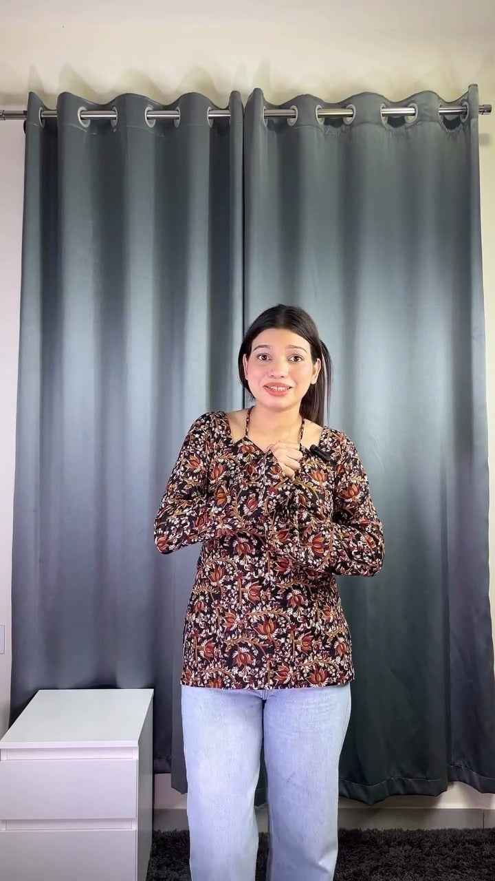 floral printed top or tunic
