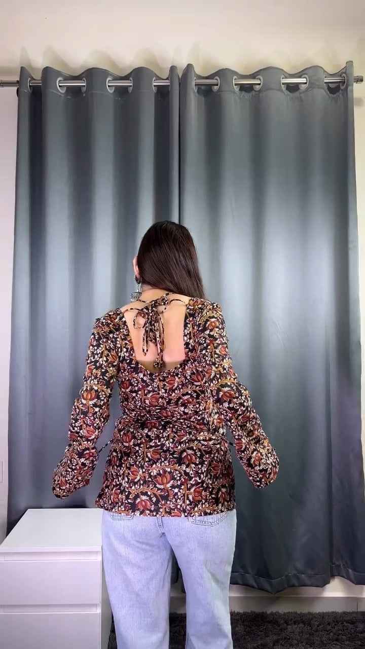 floral printed top or tunic