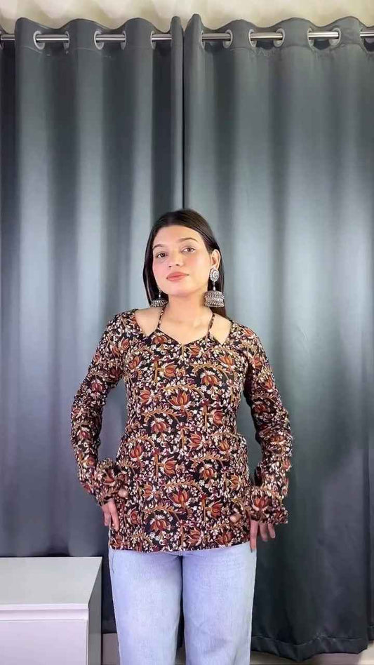 floral printed top or tunic