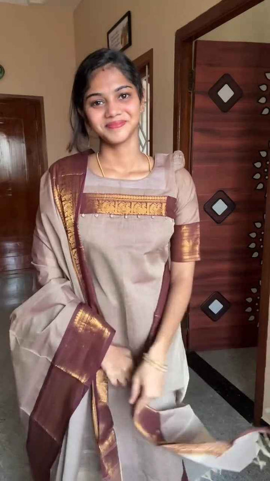 traditional Indian salwar kameez or a kurta set