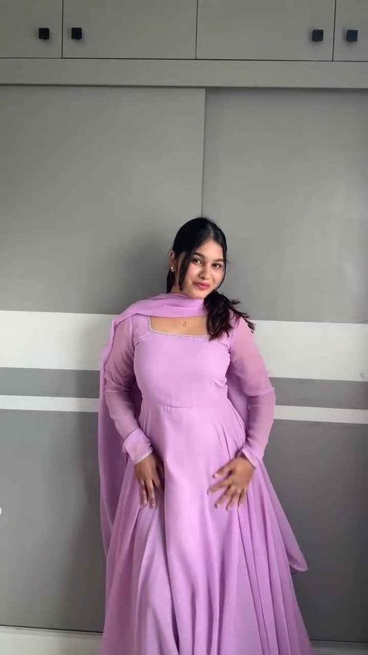 lavender ethnic outfit