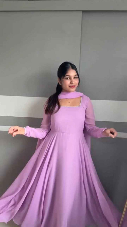 lavender ethnic outfit