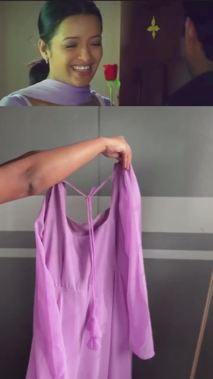 lavender ethnic outfit