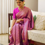 Organic Banarasi Silk Saree Slab Weaving Soft Royal Combination - Saree Vale