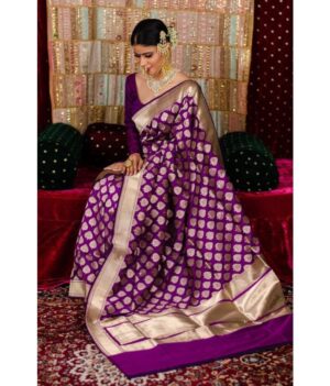 Kanjivaram Jacquard, Pure Soft Silk Saree By Saree Vale