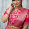 Woven Kanjivaram Soft Silk Jacquard Saree By saree vale